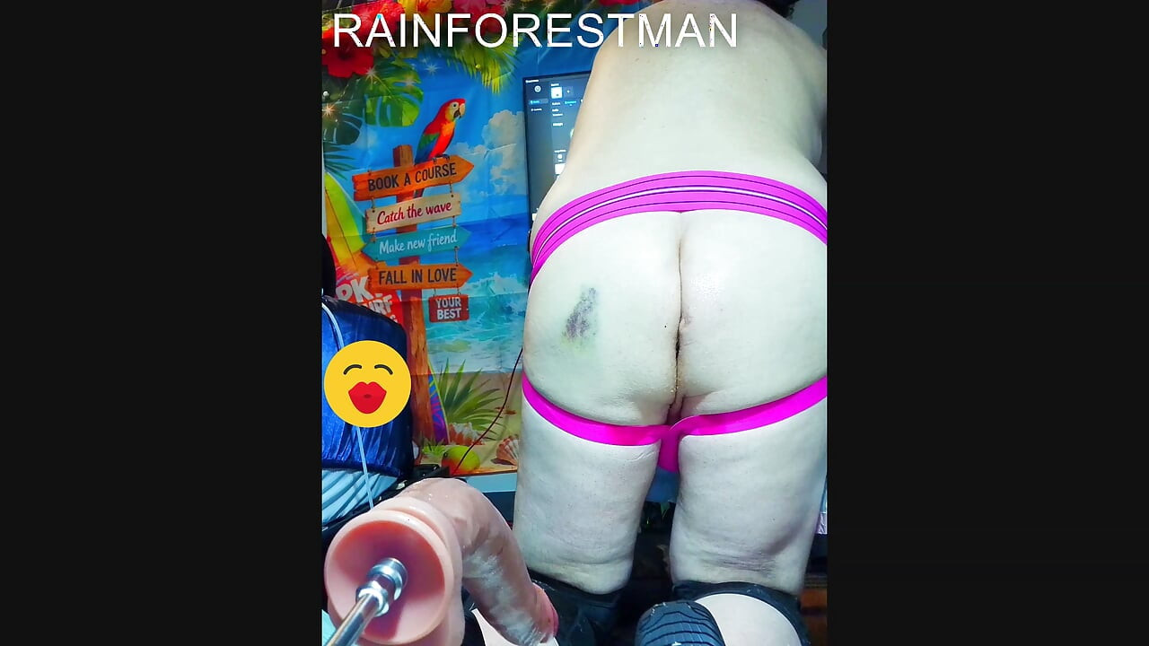 RAINFOREST-MAN HOT AND SEXY ACTION ON SEX MACHINE