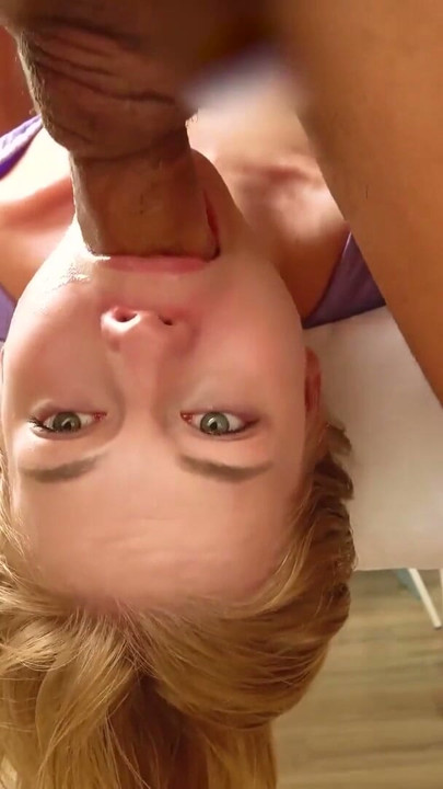 Cute Blonde Pornstar Mimi Cica Rough Face Fuck Throat Pie Close Up | Clip 1