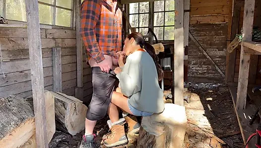 Hot milf gets fucked hard in the ass outside and shows her true face of anal