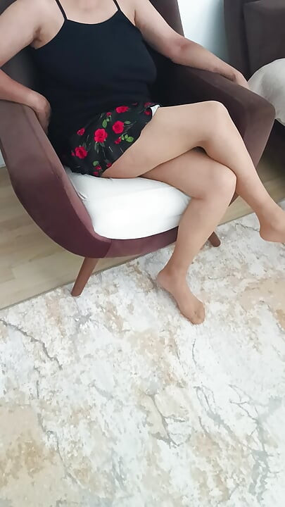 My mature stepmom in pantyhose after a long time