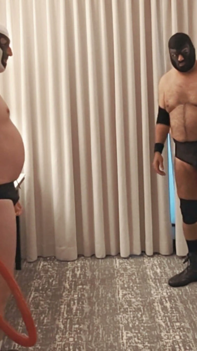 Bearops Takes Over Hotel Room Wrestling Roleplay