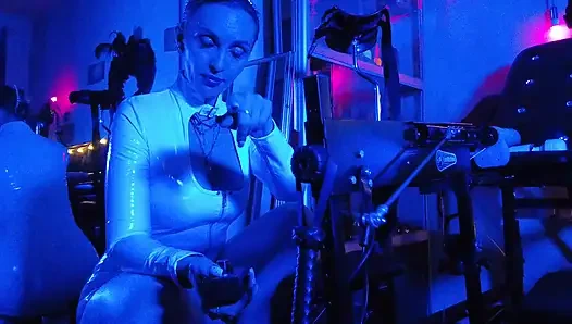 Goddess Eva Latex Domina Femdom Solo Fetish Toys Fuck BDSM Heels Pvc Big Ass MILF