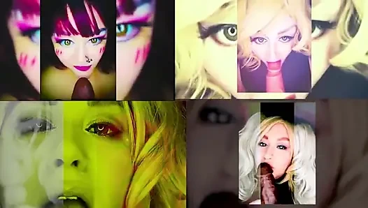 Goddess Lana Hot Sensual Dildo Sucking Compilation 1