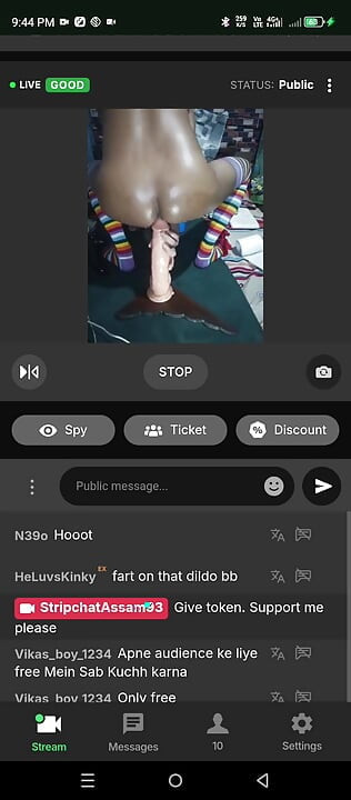 Huge Dildo Destroy Tight Indian Ass