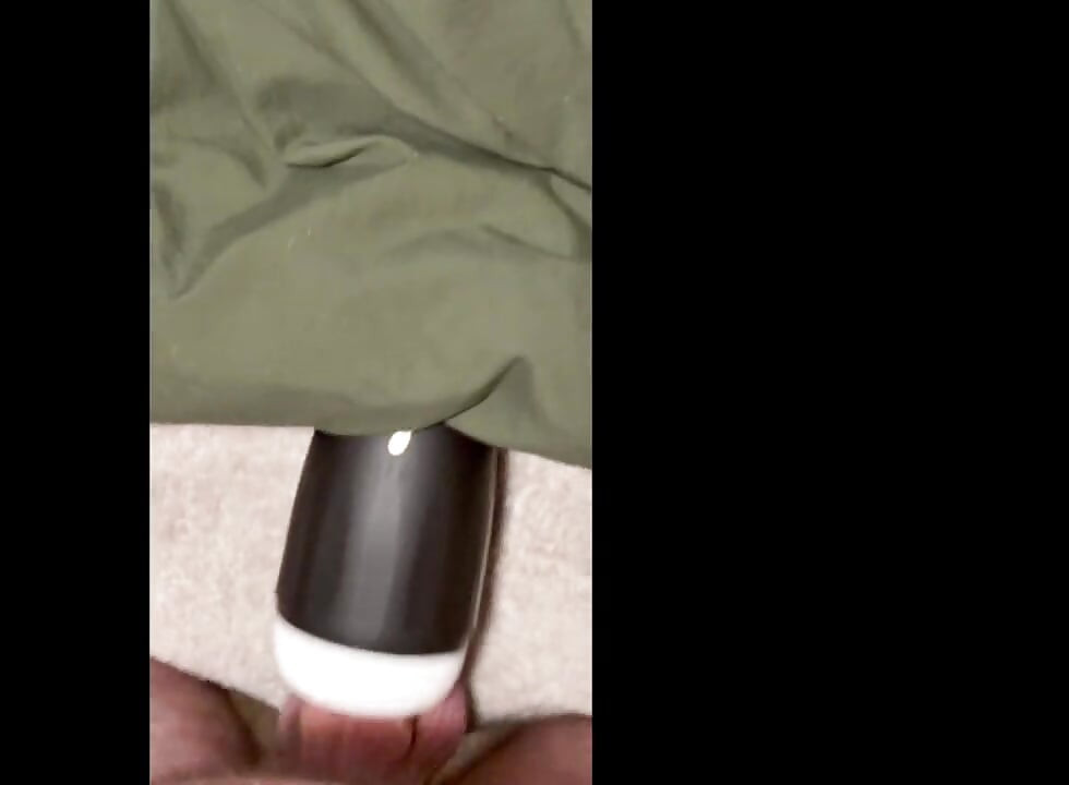 POV jackoff session hands free cumplay lube