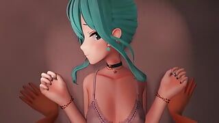 Hoshimachi suisei hentai hololive sex MMD 3D - MDDPasta - edit smixix di colore blu chiaro