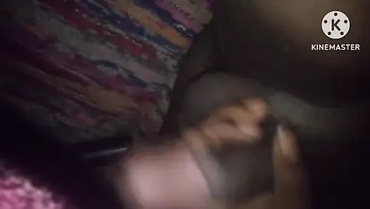 Ass massaged in the car