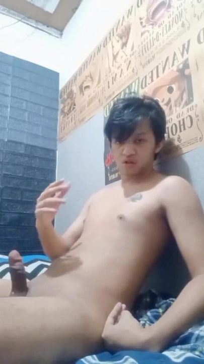 Iconic moment from "Asia Teen Boy Cums In His Brothers Sleeping Room"