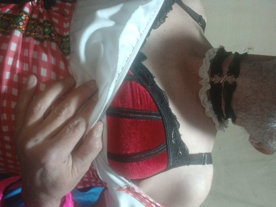 Panties and a corset  fun time playing in panties again