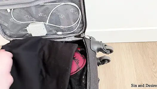 "Sharing is caring." PAWG stepmother shares the hotel bed and her pussy with a stepson