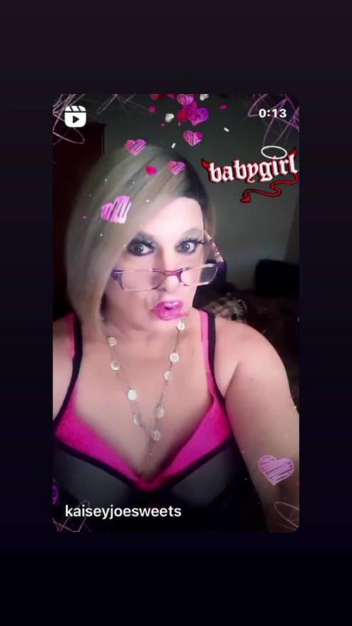 Babygirl Krissy Sweets licking her pink lips wants your cock deep up her fuck hole daddy