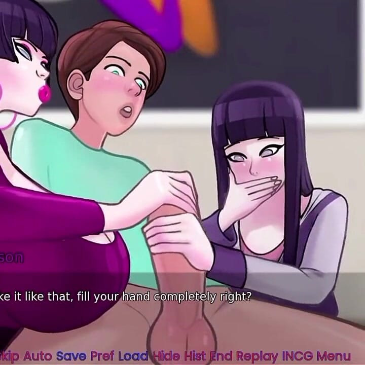 Hinata de Naruto é fodida em um trio como parte de Therepy !!