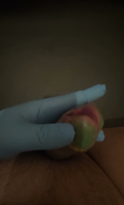 Tattoo dick, newly modified tattoo dick, urethral opening, genital tattoo