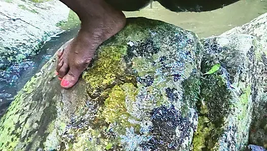 MILF Gets Her Pussy Eaten and Fucked at the River