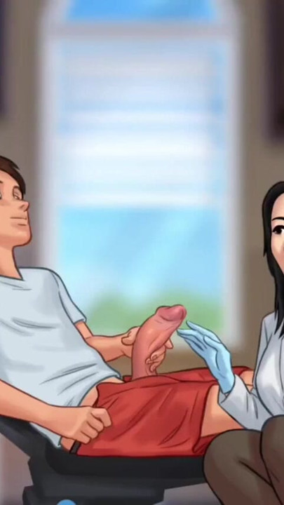 Miss okita checks Anon for anomalies in his pants - summer time saga gameplay | Clip 1