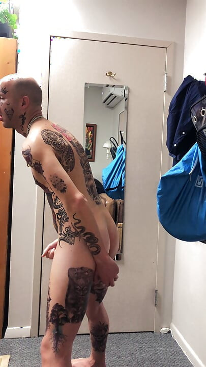 Tatted Twink Masturbation Solo