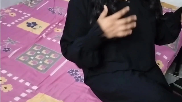Young muslim girl in Hijab fucking her Step brother at home - Family Taboo
