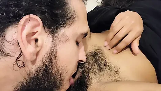 I fuck my horny stepsister Wild Hope and penetrate her in all positions until she fills her beautiful face with milk