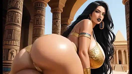 203. Wanita cantik menari, animasi ai