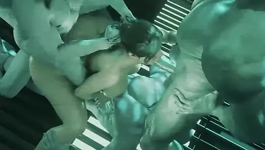 gangbang and blowjob in train video mms leak 4 male in one girl ,game anime, cartoon