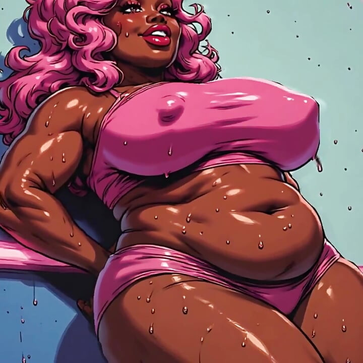 BBW Thick Black Women 3D