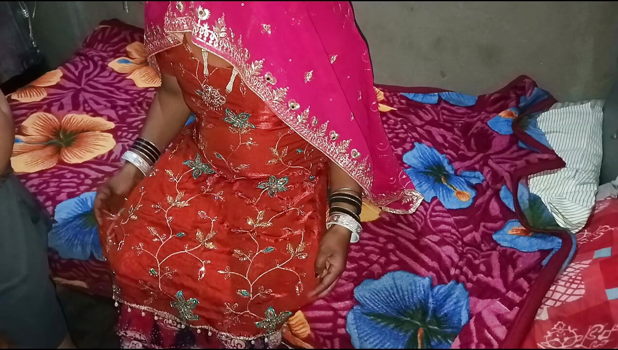 First night. Suhagraat . Husband wife full hard sex show with punjabi bhabhi