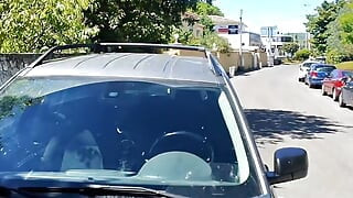 Wystawa specjalna, bawię się moją łechtaczką na środku ulicy aż do orgazmu