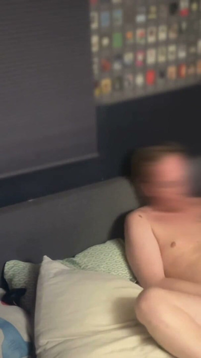 Sexy naked german uncut straight white guy is caught jerking off by the window, punching his balls and cumming solo | Clip 1