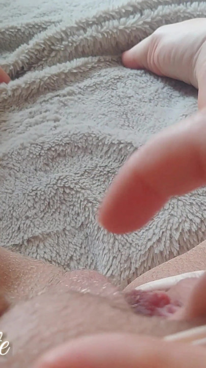 Intense orgasm in silky panty with masturbation (wet pussy)