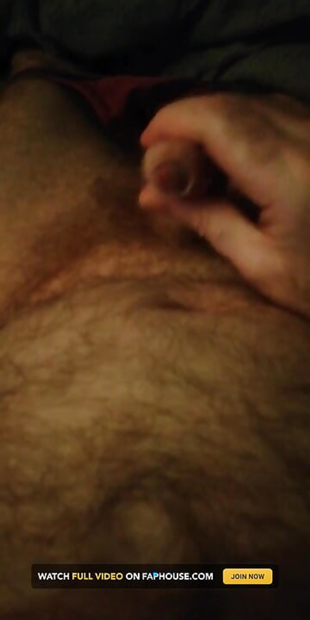 Wank Huge Load Onto My Ginger Hairy Belly and Bush