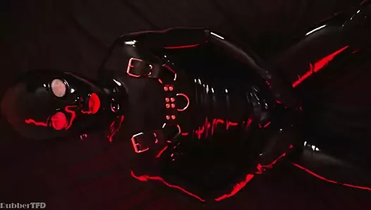 Fingering Rubber Anal and Jerking Rubber Cock