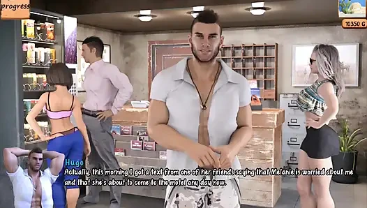 The Motel Gameplay (ntr Route) heiße ehefrau fantasiert über das ficken eines hengstes