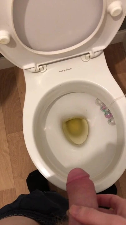 Piss in toilet
