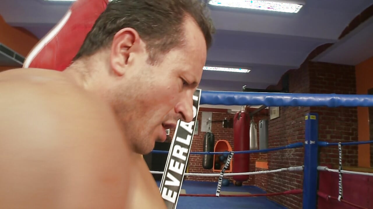 Amazing busty blonde fucks horny boxing coach