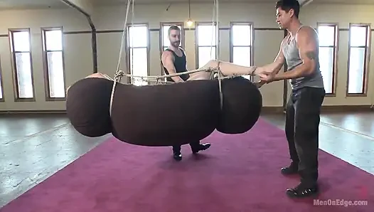 Hot Bi Hunk's First Time Being Bound and Edged