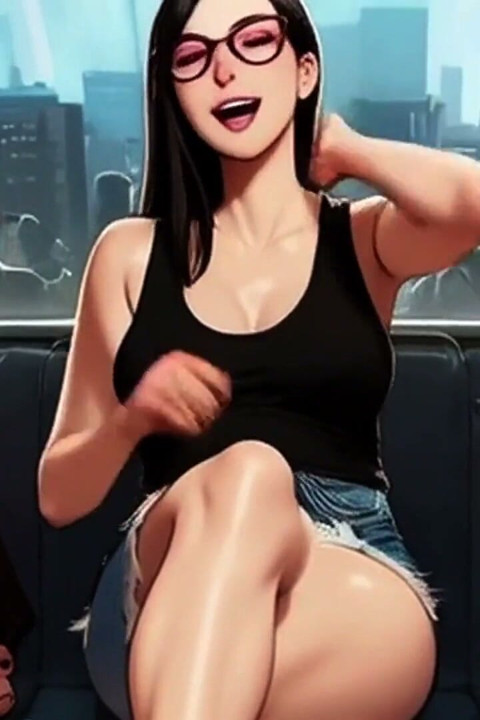 Lin Gives a Footjob on the Train