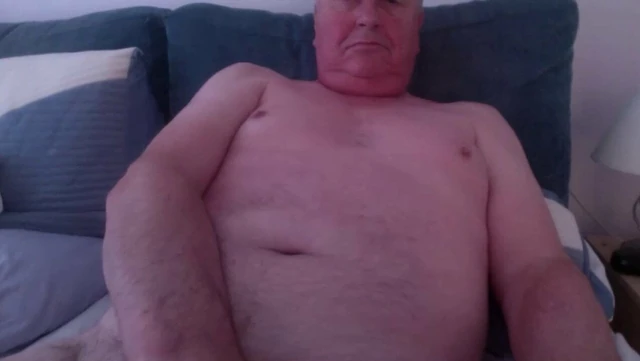 English Grandpa quick wank