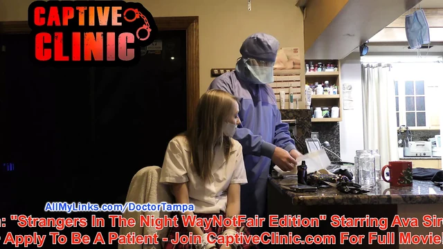 SFW - NonNude BTS From Ava Siren, Strangers In The Night, Playing with restraints & getting restrained, CaptiveClinicCom