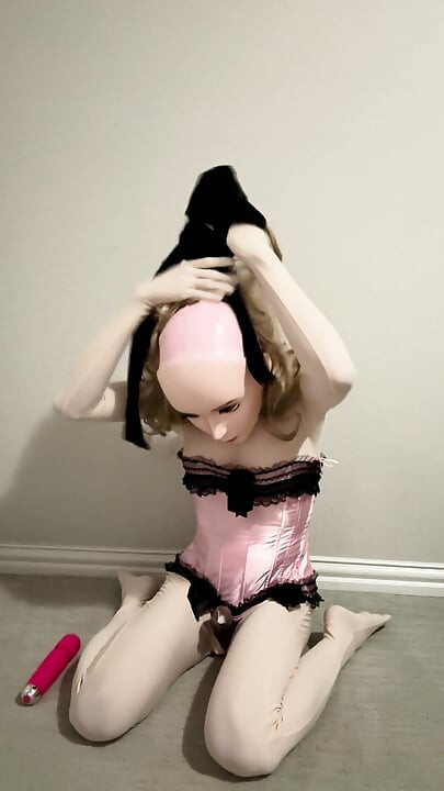 Double branlette avec masque féminin
