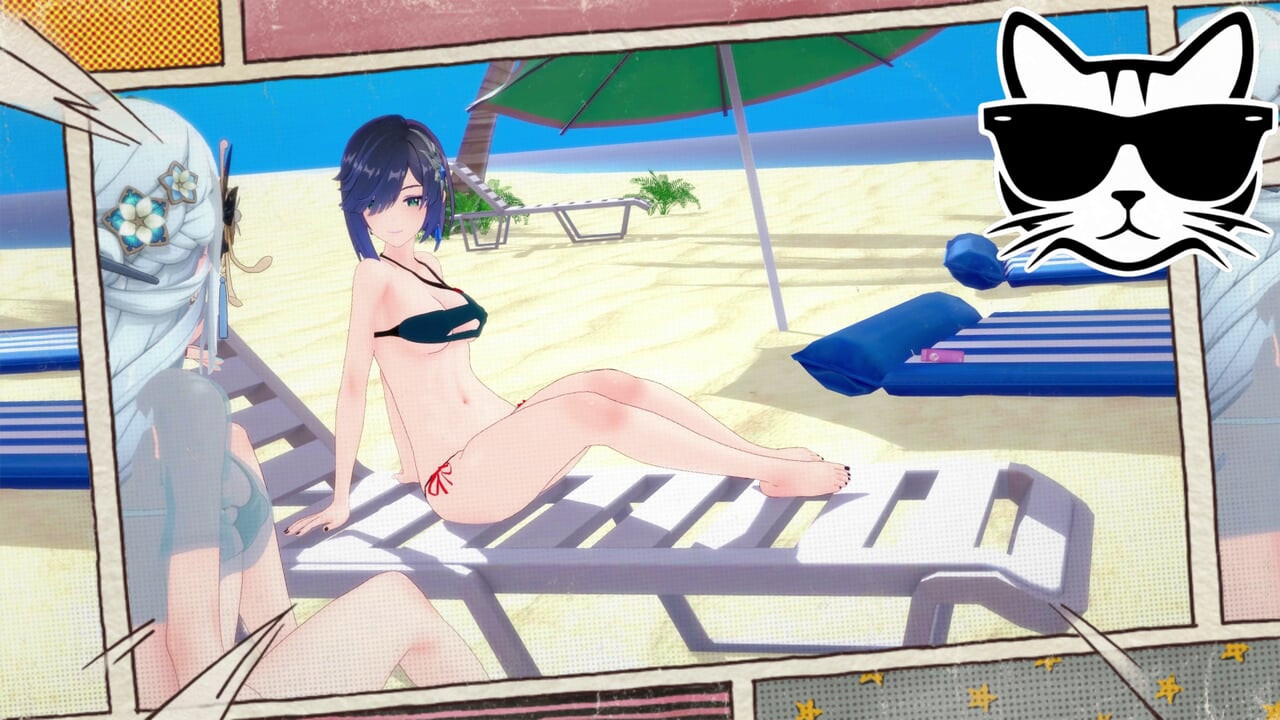 Yelan x Shenhe at the beach (genshin impact) P1 STORY