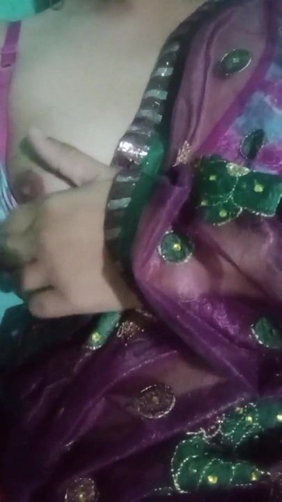 Indian Crossdresser Gaurisissy Feeling Horny in Pink Saree Sex