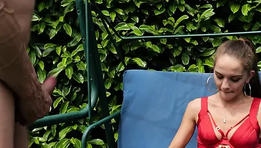 Cute MILF in Red Lingerie 7566