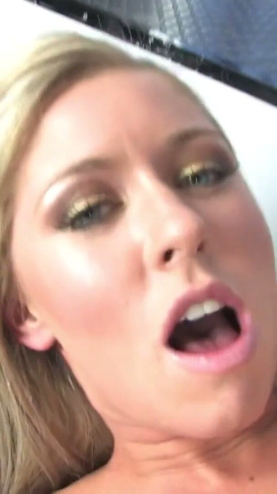 Beautiful blonde can't resist the money and takes a huge facial from Sascha | Clip 3
