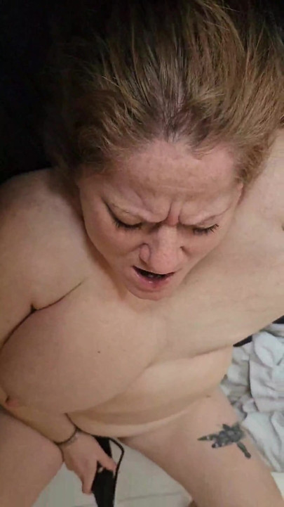BBW Solo Masturbation Dildo and Wand