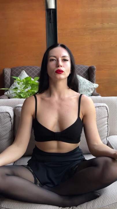 Brat Domme Mindfuck Meditation - Brainwash & Ruin Your Cock in Lotus Pose | Clip 1
