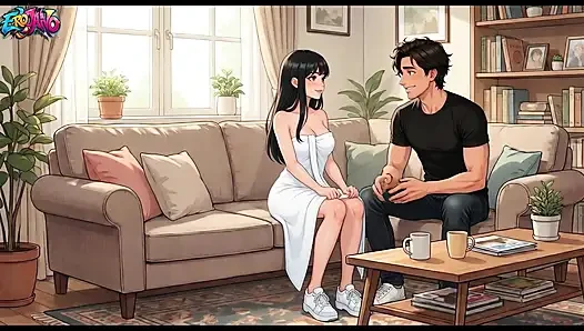 Aku ngentot pacar saudara tiriku (19) waktu dia lagi nonton bocoran bocoran anime