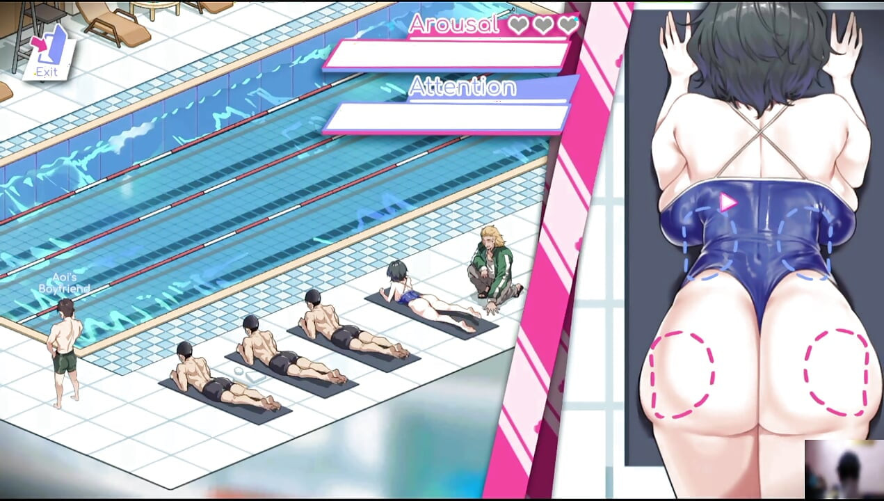 Ep-1 lifeguard holic! NTR Hentai game gameplay! I got a swimming pool and there are many hot girls!
