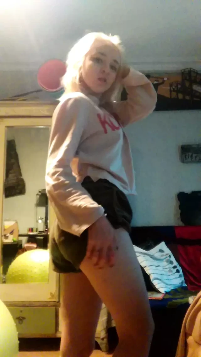 Showing off my beautiful red lingerie at home. Part 2