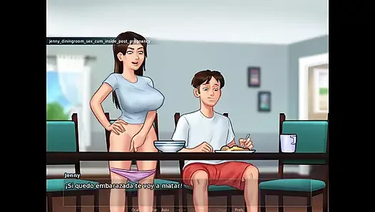 Seks kölesi bağlı ve iki sahibesi tarafından kullanılıyor - yaz mevsimi efsanesi