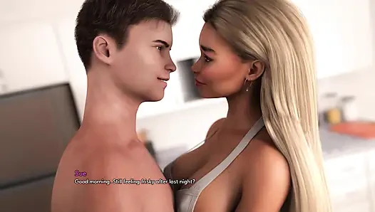 Sürtük Sarışın Orta Yaşlı Seksi Kadın Ev Sahibimle Aldatıyor
